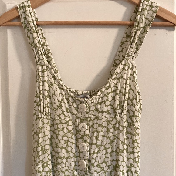 Faithful The Brand Lea  green and white jumpsuit - Picture 2 of 16